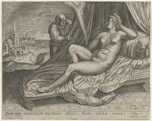 Jupiter och Danaë av Monogrammist FME