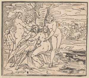 Venus sörjer Adonis död av Monogrammist GGN (attributed to)