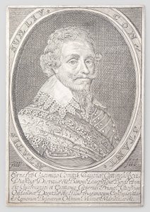 Porträtt av Ernst van Nassau av Monogrammist HW