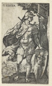 Jupiter IVpidter (titel på objekt) Gods Sitting on the Seven Planets (serietitel) av Monogrammist IB
