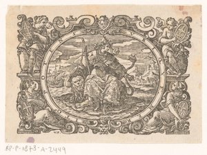 Stadsjungfrun av Venedig av Monogrammist VF (graveur)