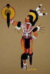 Kiowa Warrior (stenciltryck)