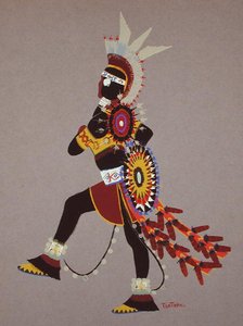 Warrior in Black (pochoir-tryck)