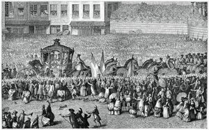 Hästdragen vagn i en parad, 1782, 1885.