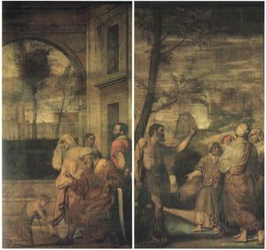 Johannes evangelistkyrkan Orgelhus av Moretto da Brescia