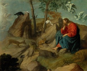 Kristus i vildmarken, ca. 1515-20.