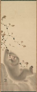 Monkey som hänger på en gren, 1780.