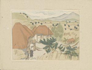 Kawakami varma källor Kawakami Onsen (titel på objekt) Del två, Aizu-området (serietitel) Dai nishu, Aizu no bu (serietitel) Tryck av japanska landskap (serietitel) Nihon fukei hanga (serietitel) av Morita Tsunetomo