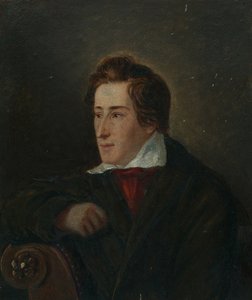 Porträtt av poeten Heinrich Heine 1797-1856