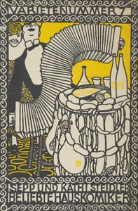 Variety Act 7: Sepp och Kathi Steidler, Popular House Comedians Variety Act 7: Sepp and..., 1907. av Moritz Jung