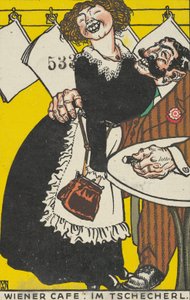 Wienkafé: I det lilla kaféet Wienkafé: Im Tschecherl, 1911.
