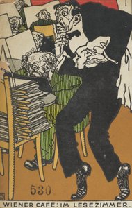 Wienercafé: I läsesalen Wienercafé: Im Lesezimmer, 1911.
