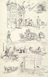 Wienertyper 1885 (Wien på sommaren) av Moritz Ledeli