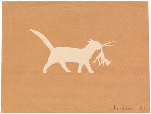 Katt liten djävul, 1859. av Moritz Ludwig von Schwind