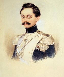 Porträtt av Adolphe I, hertig av Nassau, storhertig av Luxemburg 1817-1905, 1840-talet