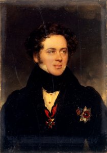 Porträtt av greve Alexey Alexeyevich Perovsky 1787-1837, författaren Antony Pogorelsky, 1827