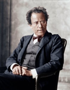 Gustav Mahler på operahuset i Wien av Moritz Nähr