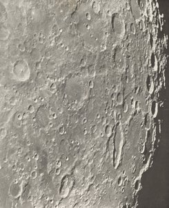 Månfotografi Blancanus - Tycho - Schiller,1899 (foto) av Moritz & Puiseux Pierre Henri (1855 1928) Loewy