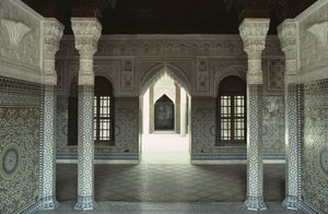 Interiörvy av Kasbah av Thamiel glaoui av Moroccan School