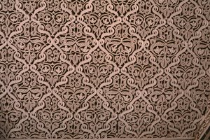 Kasbah of Thamiel glaoui, stuckatur, detalj (keramik)