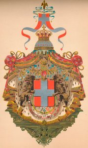 Konungariket Italiens vapen, c1933 av Morris and Co Ltd Whitehead
