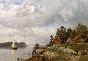 Från Larkollen (olja på duk) av Morten Muller