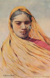 "A Native Bride", c1920-talet. av Mortimer L Menpes