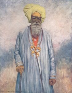 "A Retainer of the Maharaja of Cutch", 1903 av Mortimer L Menpes