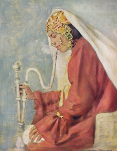 "En sjungande flicka", 1903 av Mortimer L Menpes