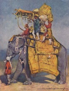 "En statselefant i alla dess fångster", 1903 av Mortimer L Menpes