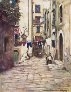 En gata i Neapel, 1903 av Mortimer L Menpes