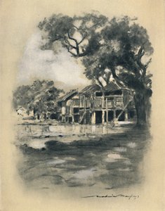 "En landsbygdsby", 1903 av Mortimer L Menpes