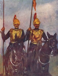 "Livvakt av Hans Höghet Dogra Sowar Kashmir", 1903 av Mortimer L Menpes