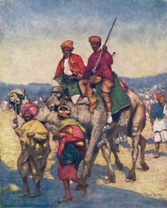 "Kameler från Mysore", 1903 av Mortimer L Menpes
