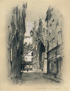 Katedralen i Lillebonne, 1903 av Mortimer L Menpes