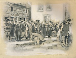 "Pig Market", 1903 av Mortimer L Menpes