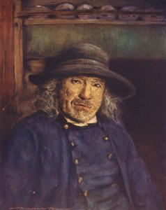 En bretonsk bonde (färglitografi) av Mortimer Ludington Menpes