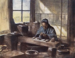 En Cloisonne-arbetare av Mortimer Ludington Menpes