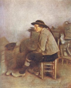En lantarbetare (färglitografi) av Mortimer Ludington Menpes