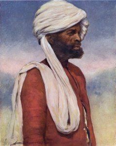 En hållare från Dhar (färg litho) av Mortimer Ludington Menpes