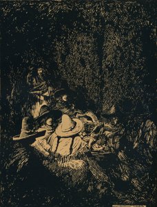 Nattscen i Puebla, c1895, 1896 av Mortimer Ludington Menpes