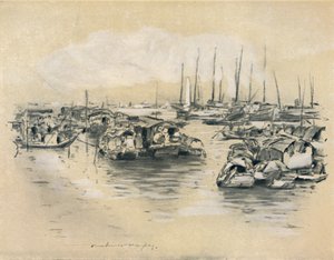 På Gula floden, 1903 av Mortimer Ludington Menpes