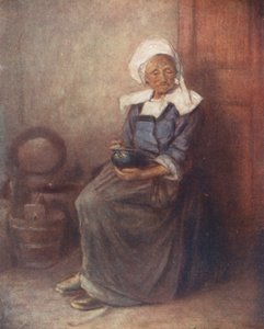 Lean soppa (färglitografi) av Mortimer Ludington Menpes