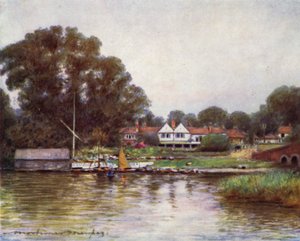 Rosenträdgården på Sonning av Mortimer Ludington Menpes