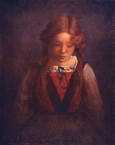 Världens barn: Bavarian, Meditation (färglitografi) av Mortimer Ludington Menpes