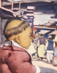 Världens barn: Kinesiska, En Canton-baby (färglitografi) av Mortimer Ludington Menpes