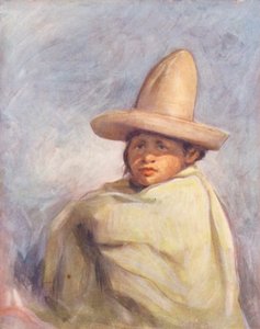 Världens barn: Mexikanska, vid Puebla (färglitografi) av Mortimer Ludington Menpes