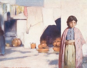 Världens barn: Spanska, ljus och skugga (färglitografi)
