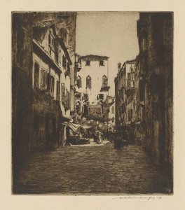 En marknadsscen av Mortimer Menpes