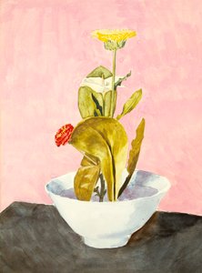 Skål med blommor, 1918.